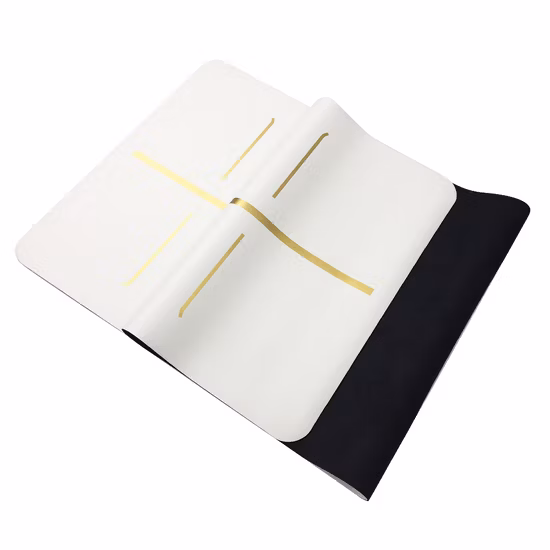 새로운 디자인 블랙 브론징 요가 매트 명상 매트 비